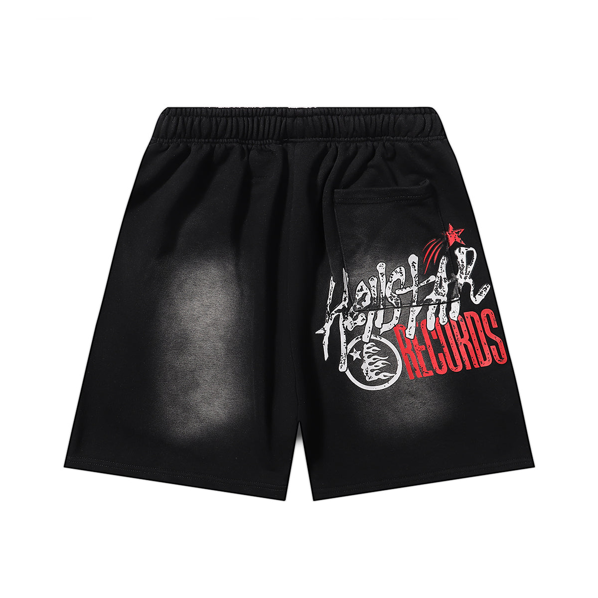 Black Smiley Face Shorts A1361