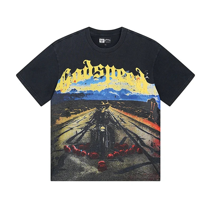 Biker Graphic Tee Q57725