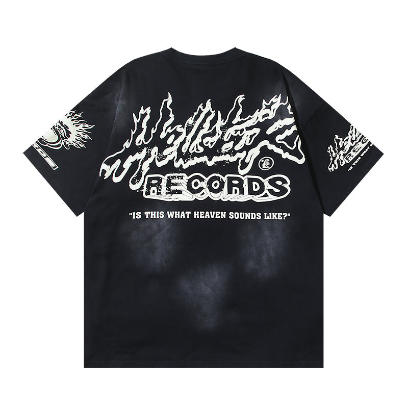 Hellstar Records T-Shirt Black/White