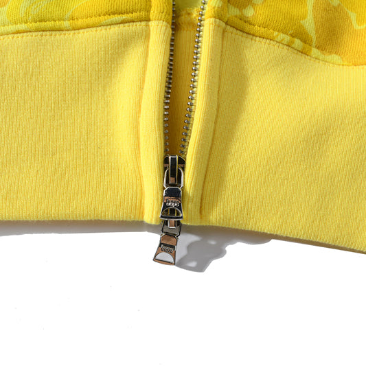 Yellow Zipper Hoodie M80513