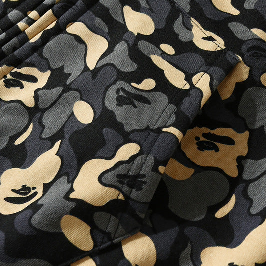 Camo Shark Zipper Double Hoodie G3355