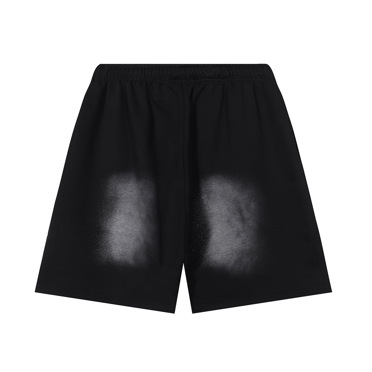 Black and White Flame Graphic Shorts H53573