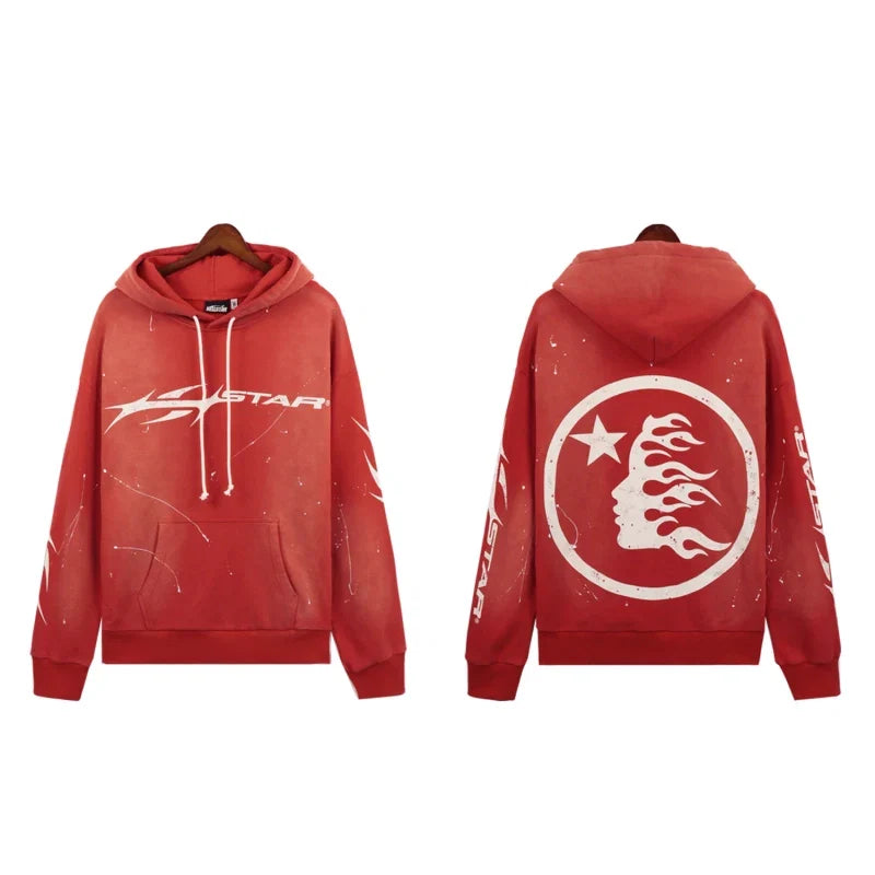 Red Paint Hoodie T68117