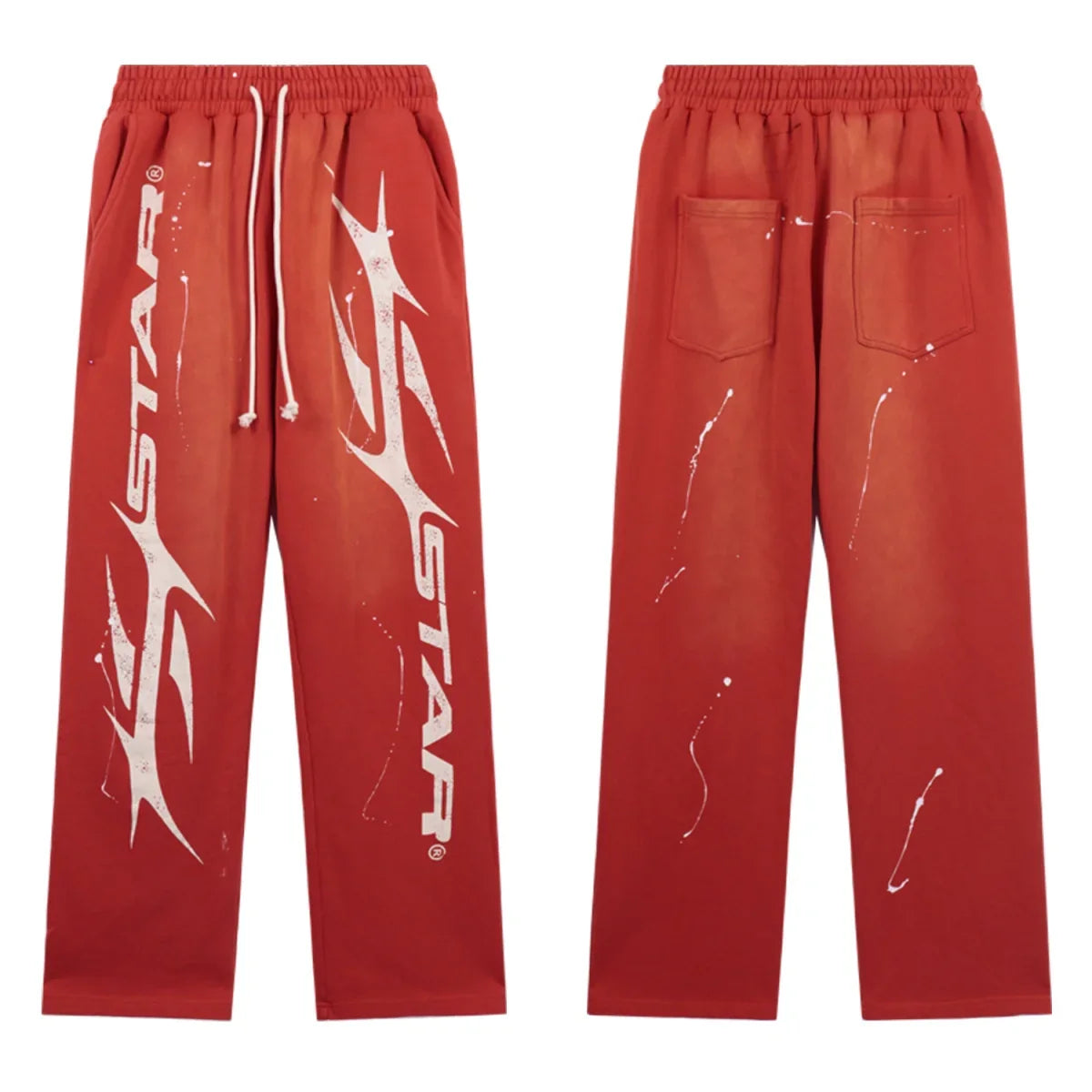 Red Paint Sweatpants A15110