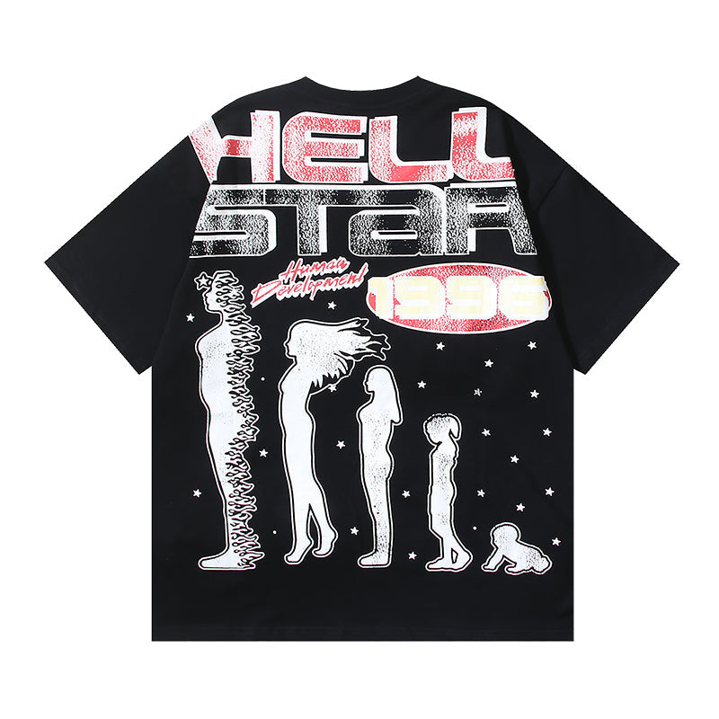 Black Graphic T-Shirt P649