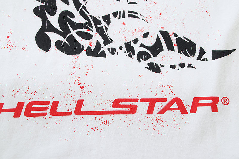 White/Red Graphic T-Shirt U201048