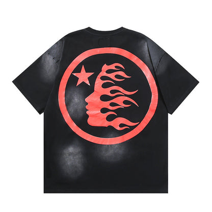 Hellstar Classic Logo Black and red T-Shirt