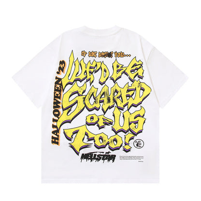 Hellstar Frankenkid White Graphic T-Shirt