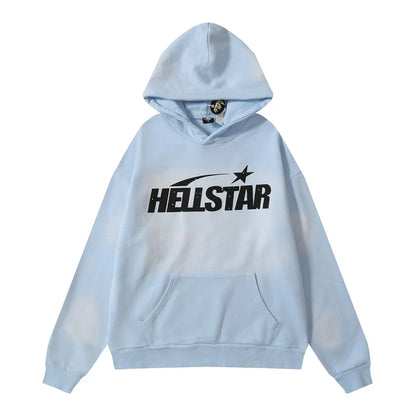 Light Blue Black Hoodie D699118