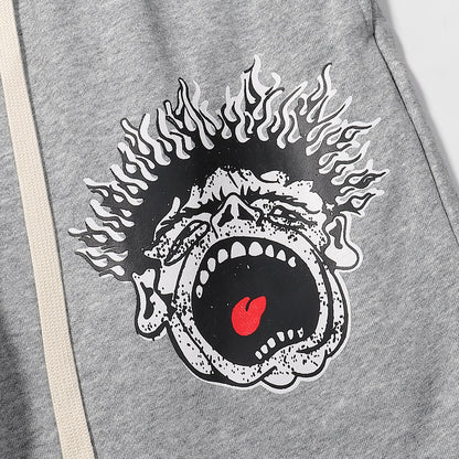 Hellstar Records Smiley Face Shorts Grey