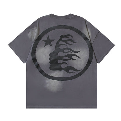 Hellstar Classic Logo T-shirt Grey/Green
