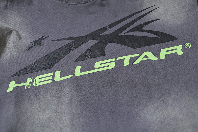 Hellstar Classic Logo T-shirt Grey/Green