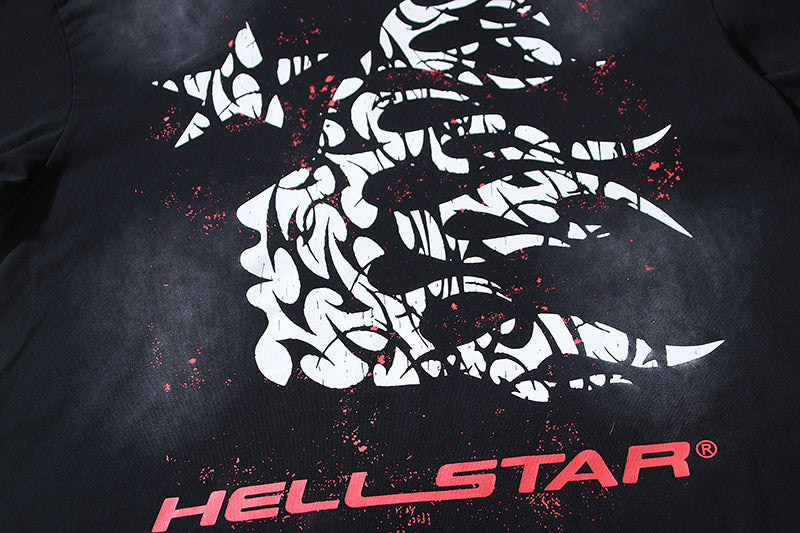 Hellstar Thorn Graphic T-Shirt Black and Red