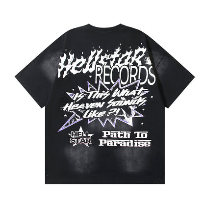 Hellstar Music Boy Records Graphic T-Shirt Black