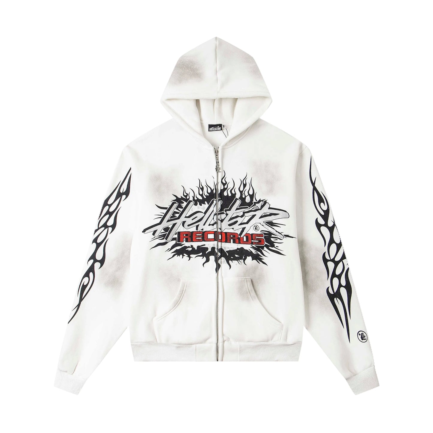 White Zip Up Hoodie T14884