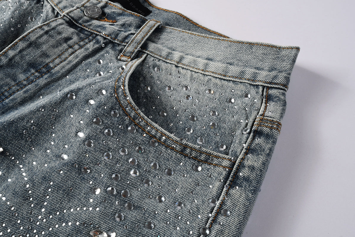 PURPLE Shorts Crystals 5102