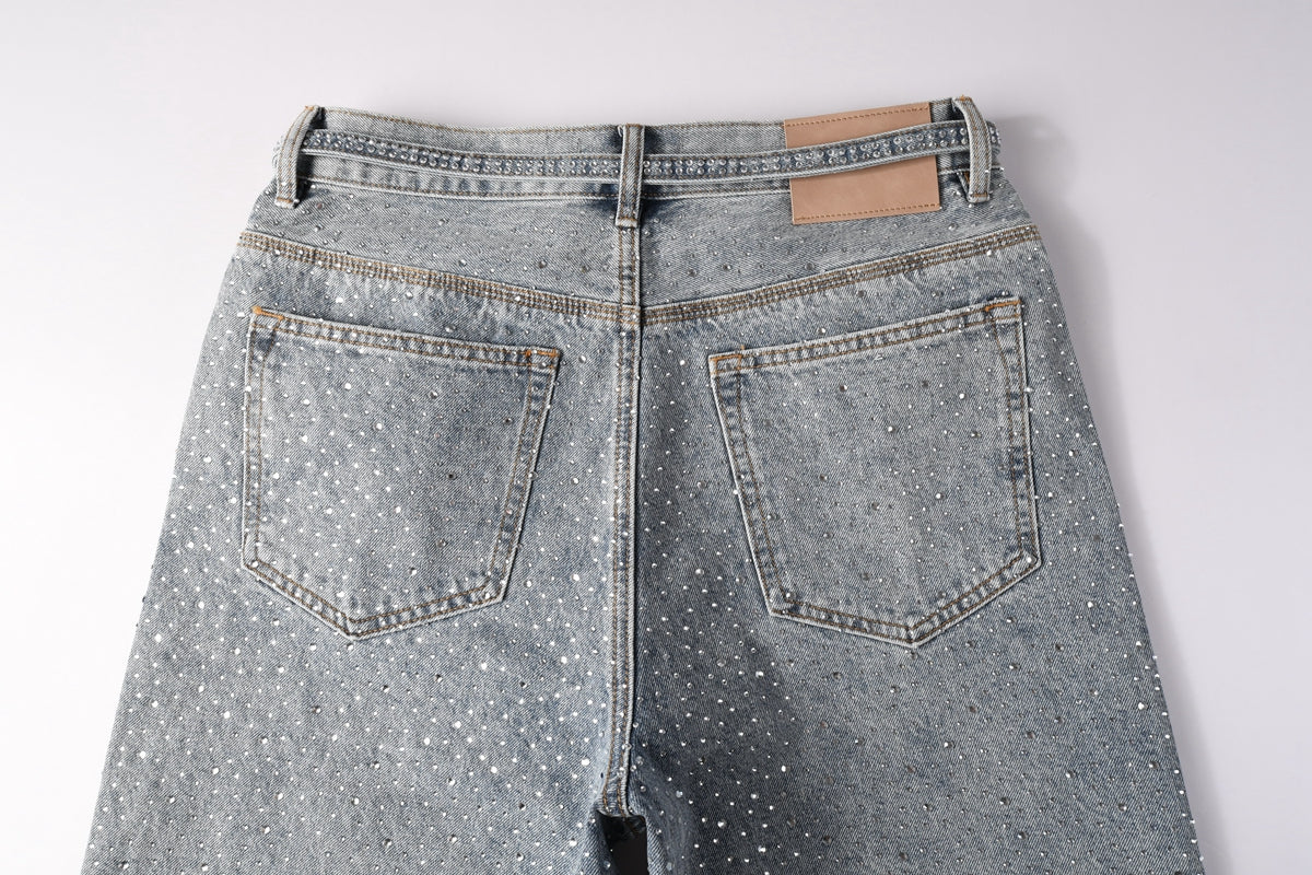 PURPLE Shorts Crystals 5096