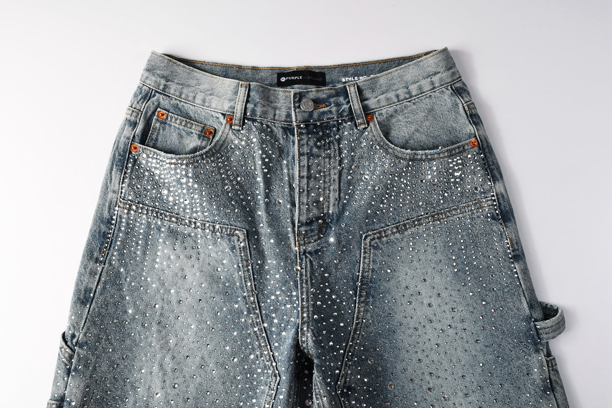 PURPLE Shorts Crystals 5097