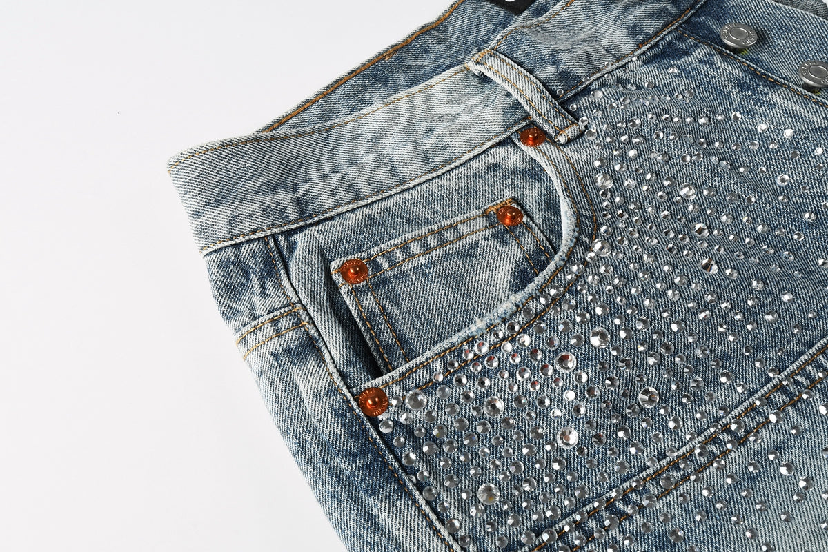 PURPLE Shorts Crystals 5097