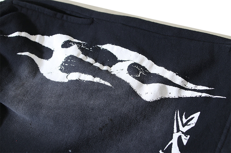 Hellstar Flame Shorts Black