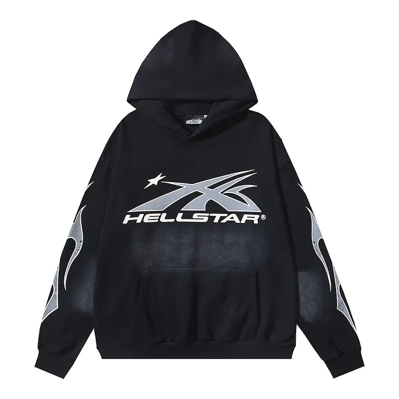 Hellstar Hoodie Black Grey