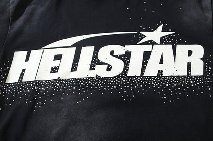 Hellstar Classic Black Tee with White Logo Detail