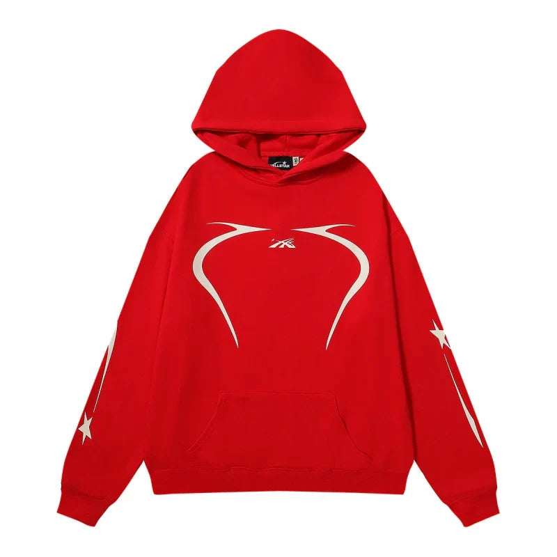 Hellstar Sport Hoodie Red White